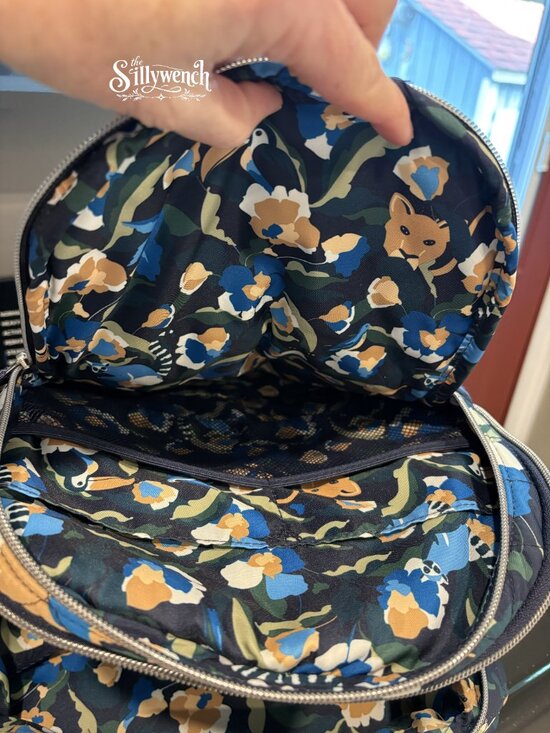 Vera Bradley Immersed Blooms Travel Backpack in Performance Twill main image 4
